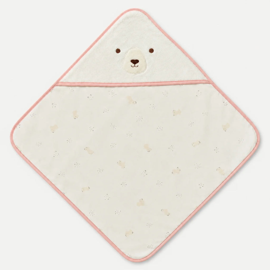 White Bear Hooded Baby Towel