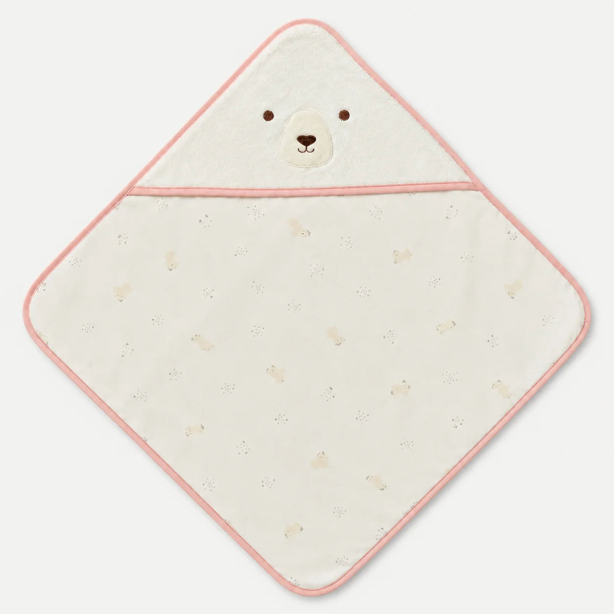 White Bear Hooded Baby Towel