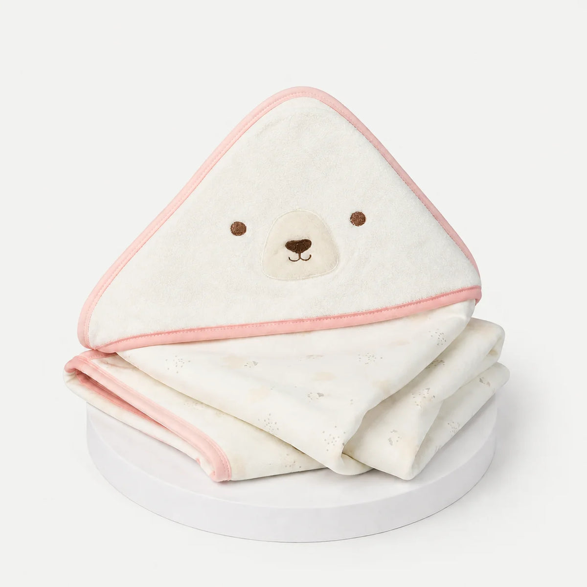 White Bear Hooded Baby Towel