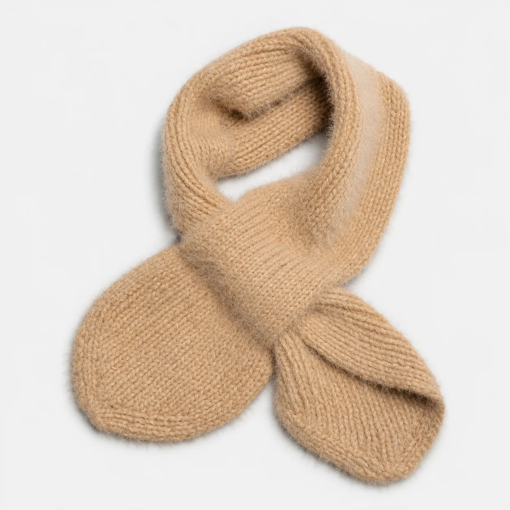 Beige Knitted Kids Scarf