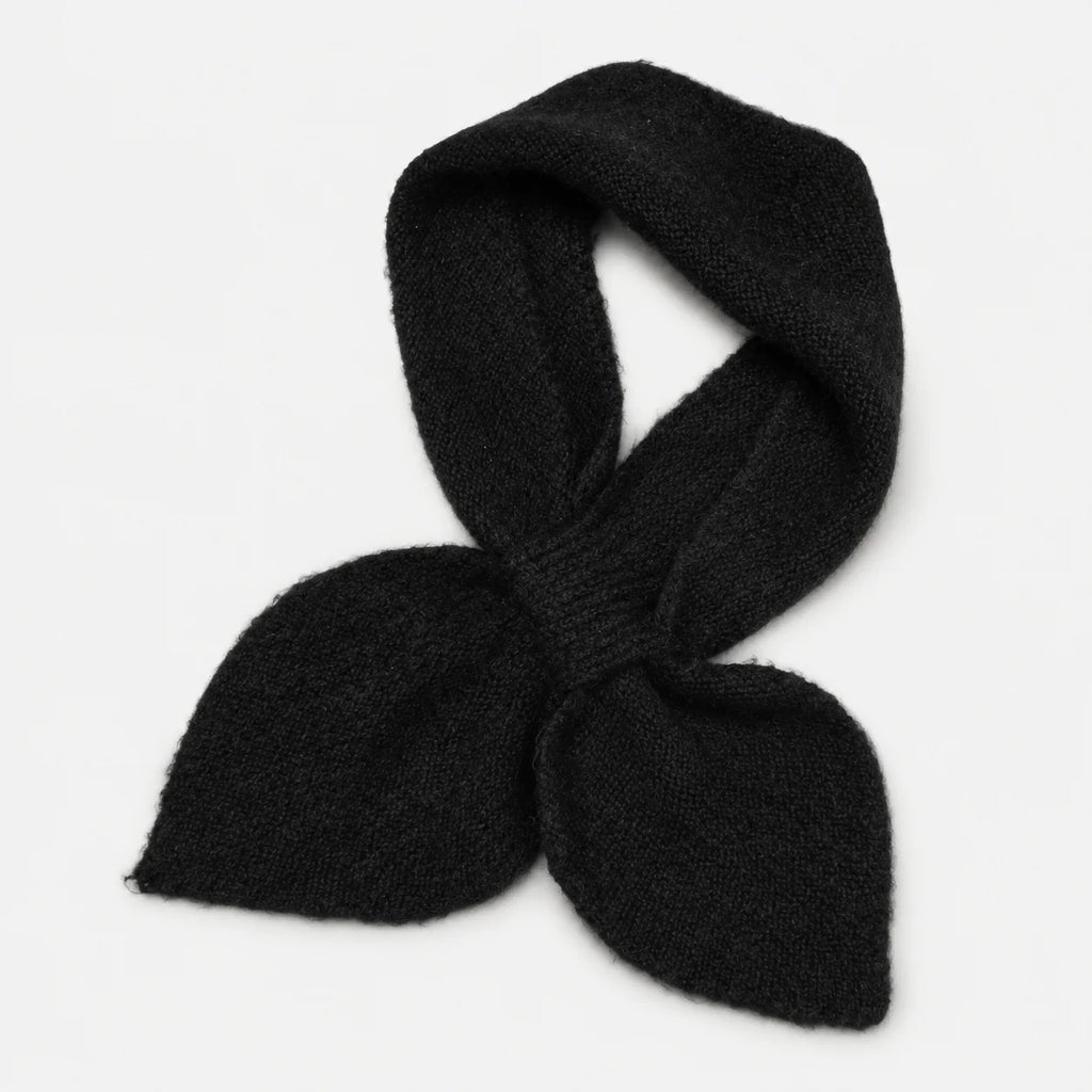 Black Knitted Kids Scarf