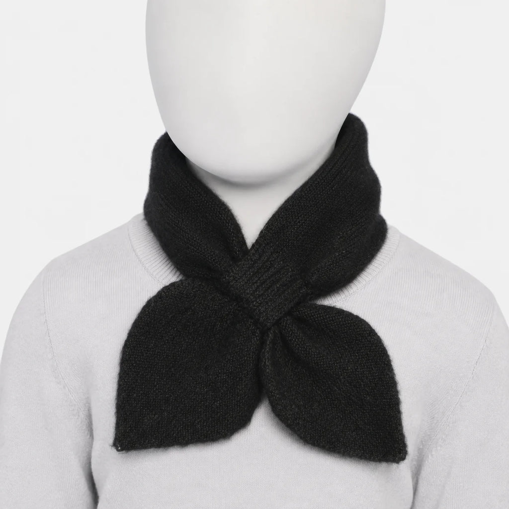 Black Knitted Kids Scarf