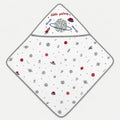 White Space Print Hooded Baby Towel