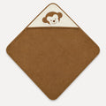 Brown Monkey Hooded Baby Towel