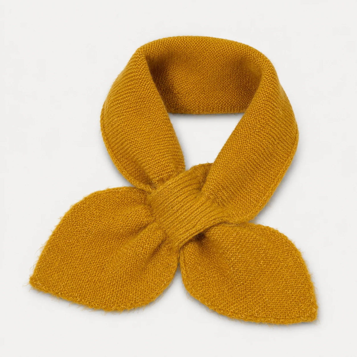 Mustard Yellow Knitted Kids Scarf