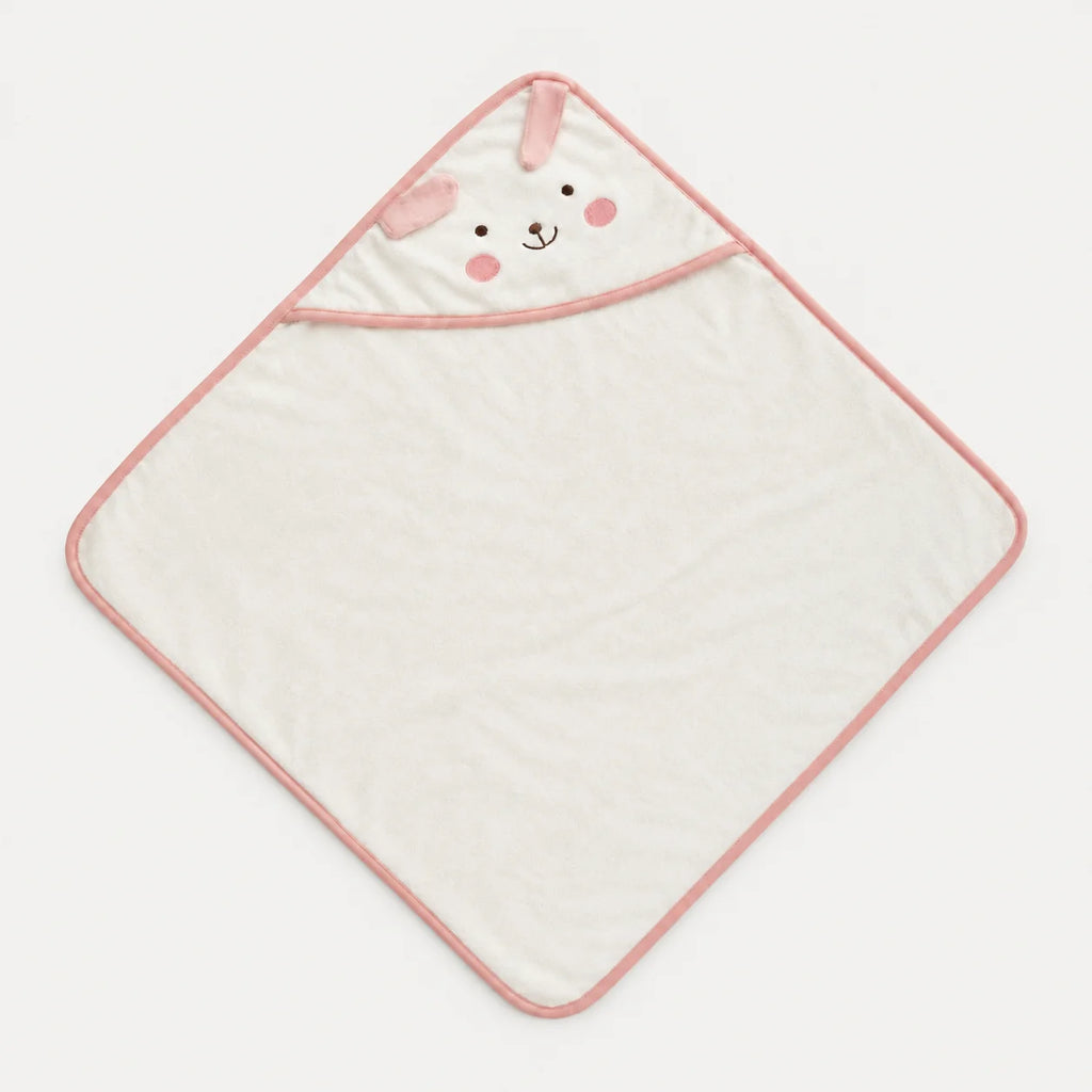 Off-White Bunny Hooded Baby Towel