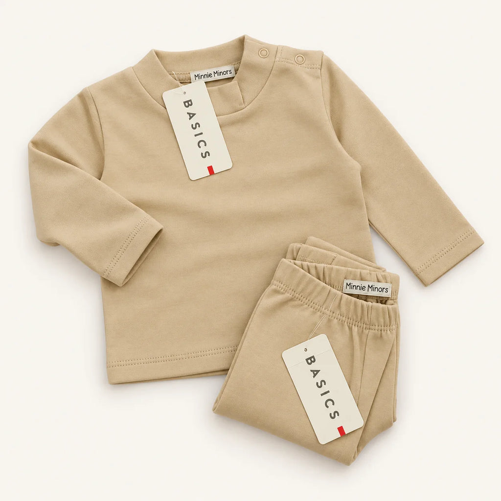 Minnie Minors Cream Basics Baby 2-Piece Set