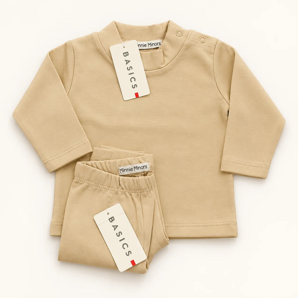 Minnie Minors Cream Basics Baby 2-Piece Set