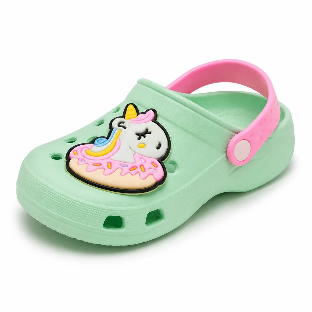 Kids Mint Green Unicorn Clogs – Unicorn Swirl | SH-002