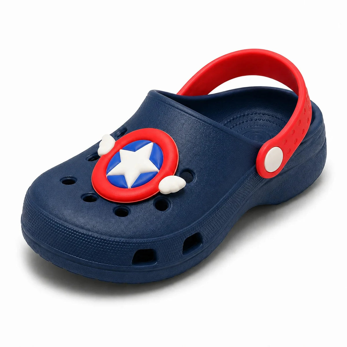 Kids Navy Blue Star Clogs – Hero Star | SH-003