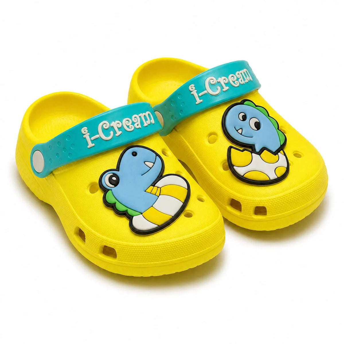 Kids Yellow Dinosaur Clogs – Dino Hatch | SH-004