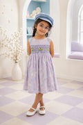 Girls Lilac Smocked Frock | SF-004