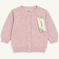 Red Smocked Baby Dress & Pink Cardigan Set