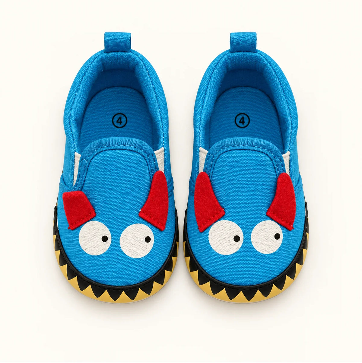 Minni Toes Blue Monster Baby Slip-On Shoes