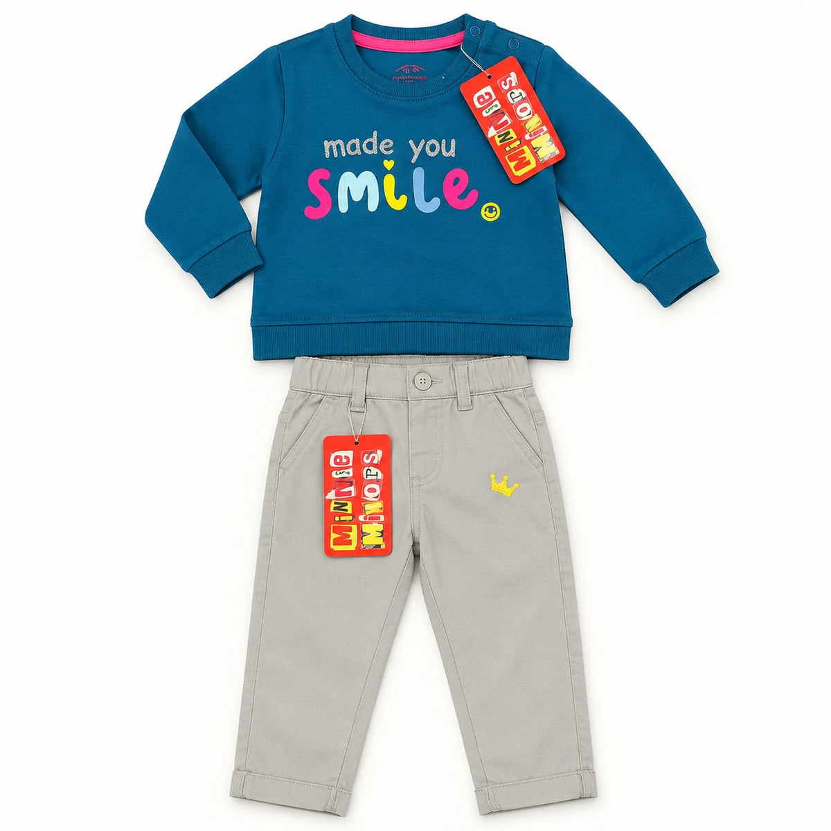 Minnie Minors Baby Tops & Pants 2-Set Bundle