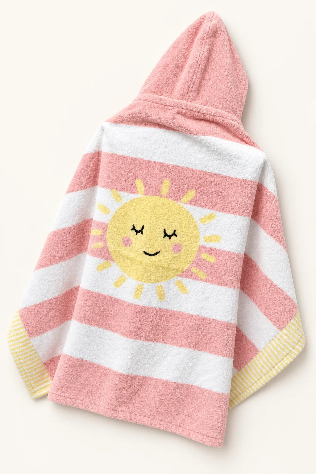 Pink Sunshine Hooded Bathrobe for Kids