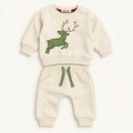 Minni Minors Cream Deer Print Baby Set