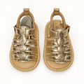 Minni Toes Metallic Gold Baby Sandals