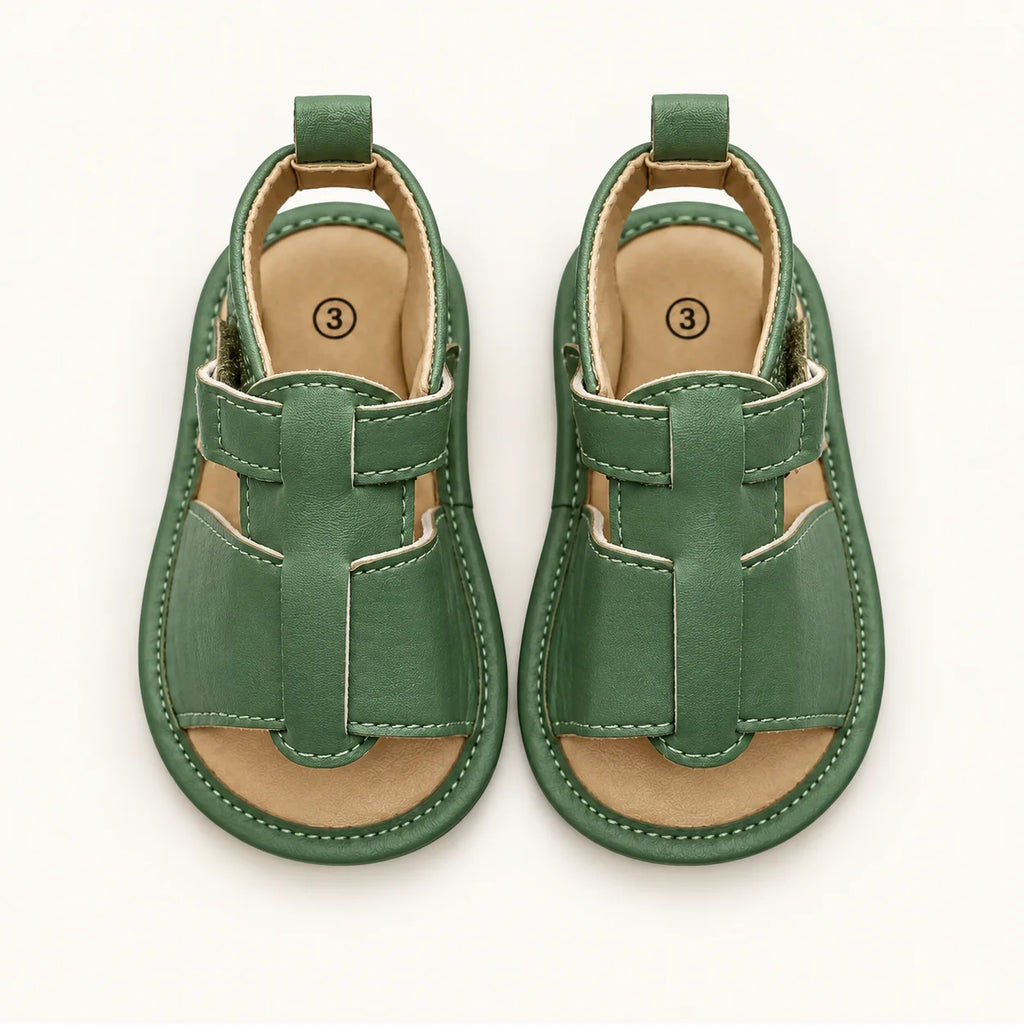 Minni Toes Green Baby Sandals