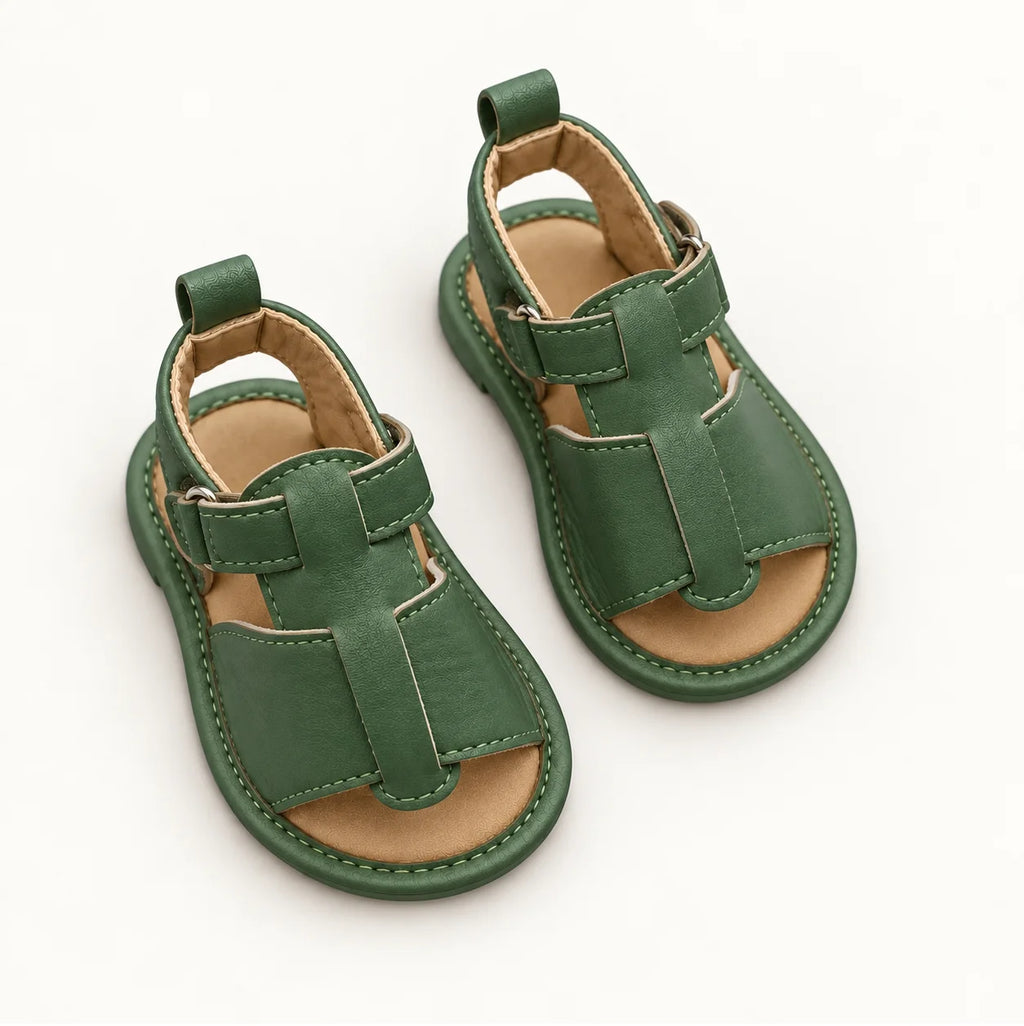 Minni Toes Green Baby Sandals