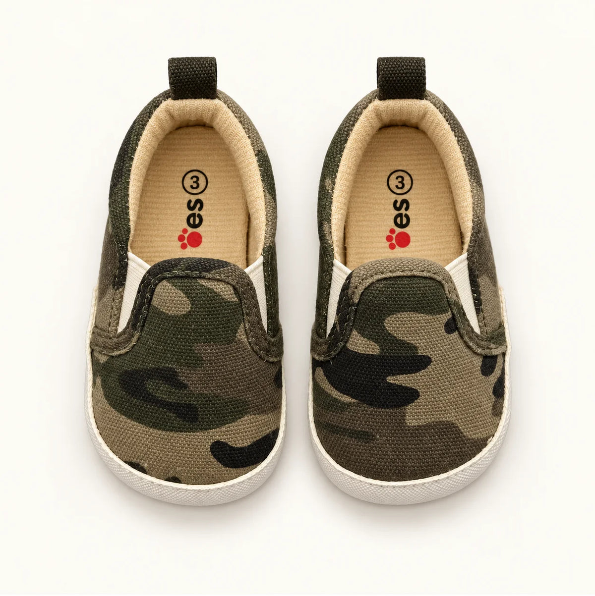 Minni Toes Camouflage Baby Slip-On Shoes
