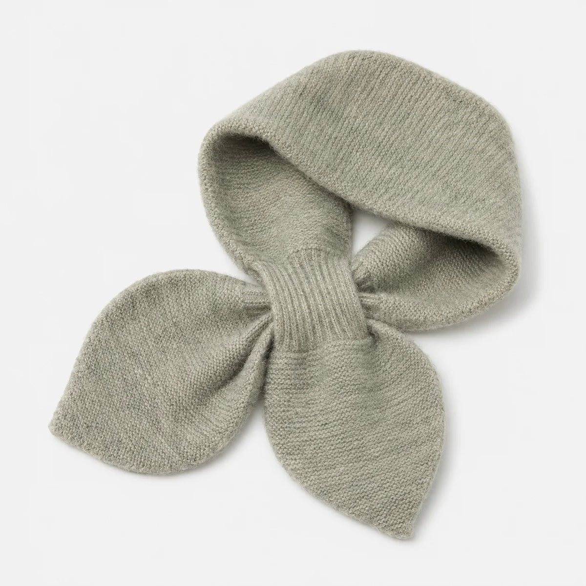 Light Grey Knitted Kids Scarf