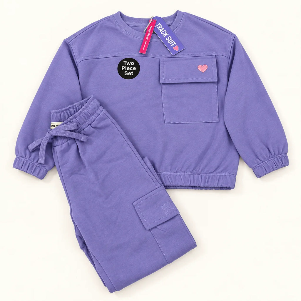 Purple Cargo-Style Kids’ 2-Piece Tracksuit