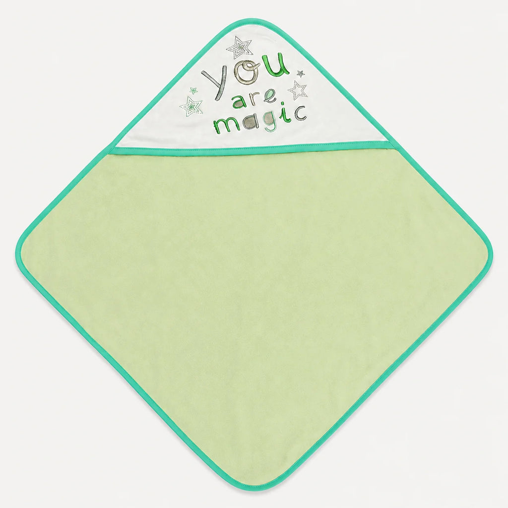Light Green You Are Magic Hooded Baby Towel