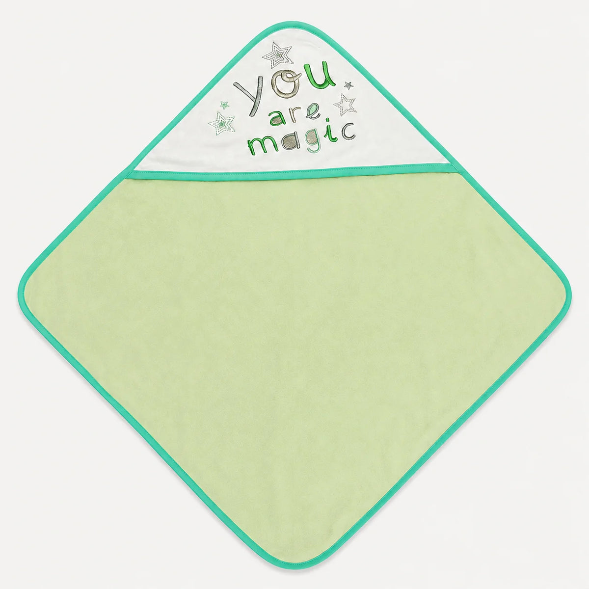 Light Green You Are Magic Hooded Baby Towel