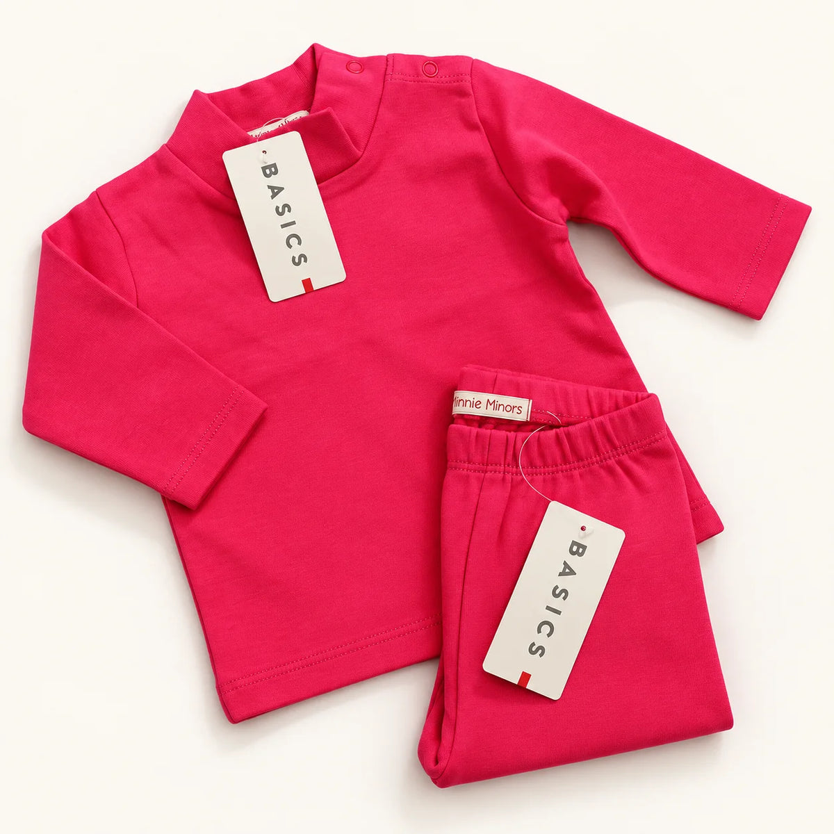 Minnie Minors Hot Pink Basics Baby 2-Piece Set