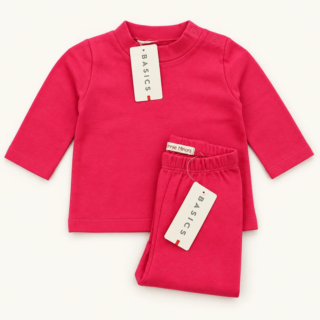 Minnie Minors Hot Pink Basics Baby 2-Piece Set