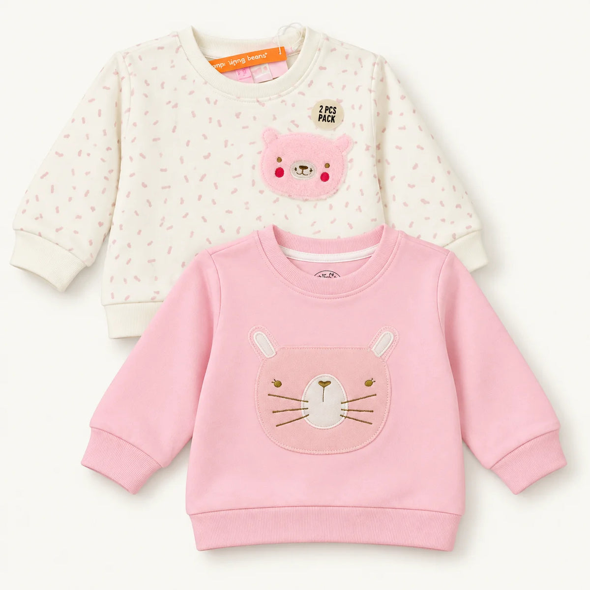 Baby Graphic Tops & Floral Jeans Bundle