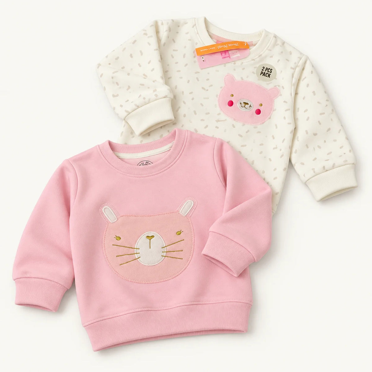 Baby Graphic Tops & Floral Jeans Bundle