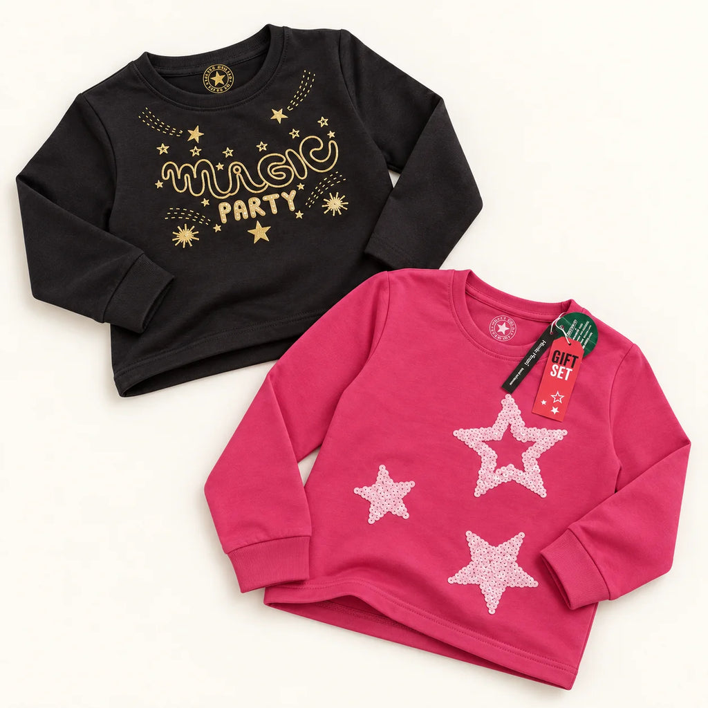 Girls Magic Party & Sequin Star Two-Top Gift Set