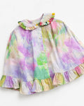 Multicolour Ruffle Full-Sleeve Summer Shirt for Baby Girls