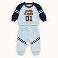 Rust & Light Blue Baby Tracksuits – Pack of 2