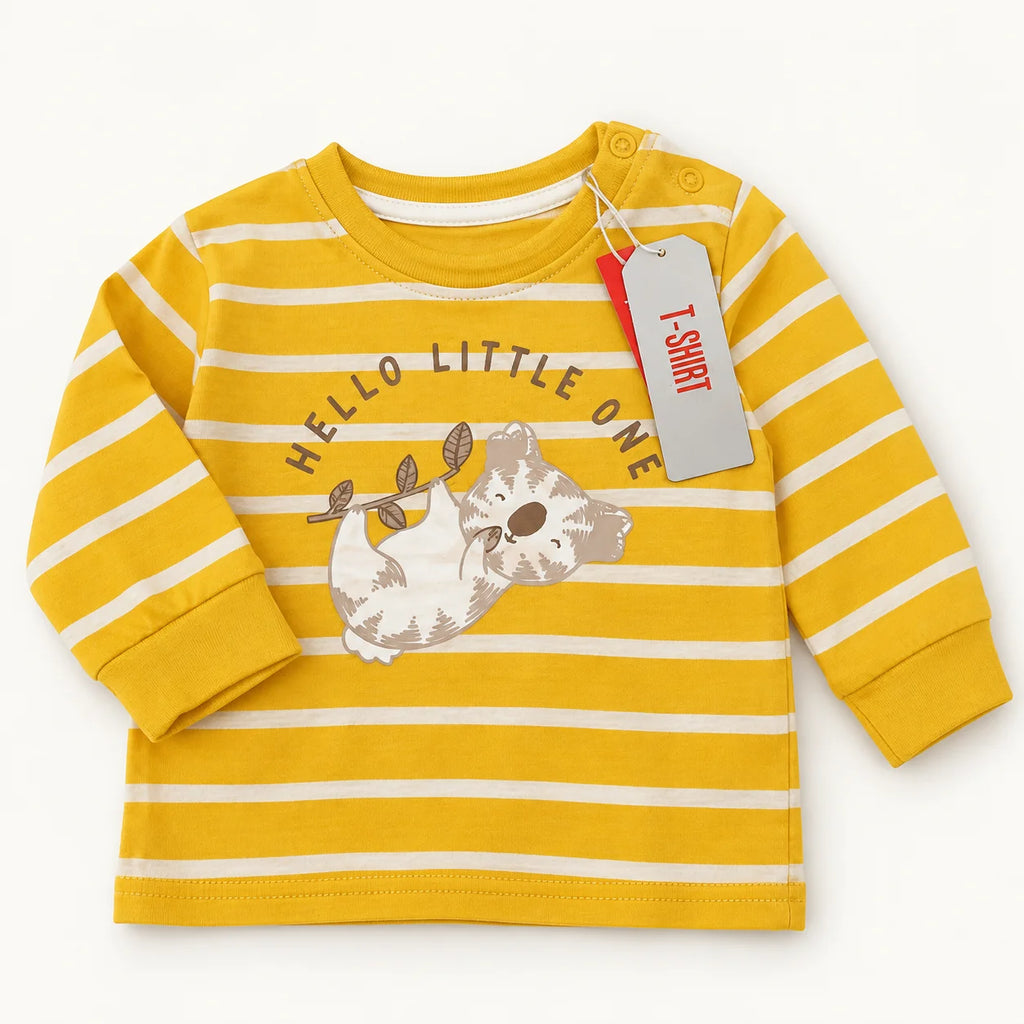 Striped Baby Tops & Knitted Sweater – Pack of 3